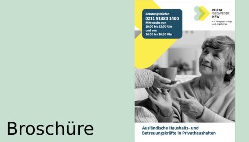Jetzt erhältlich: die Broschüre "Ausländische Haushalts- und Betreuungskräfte im Privathaushalt"